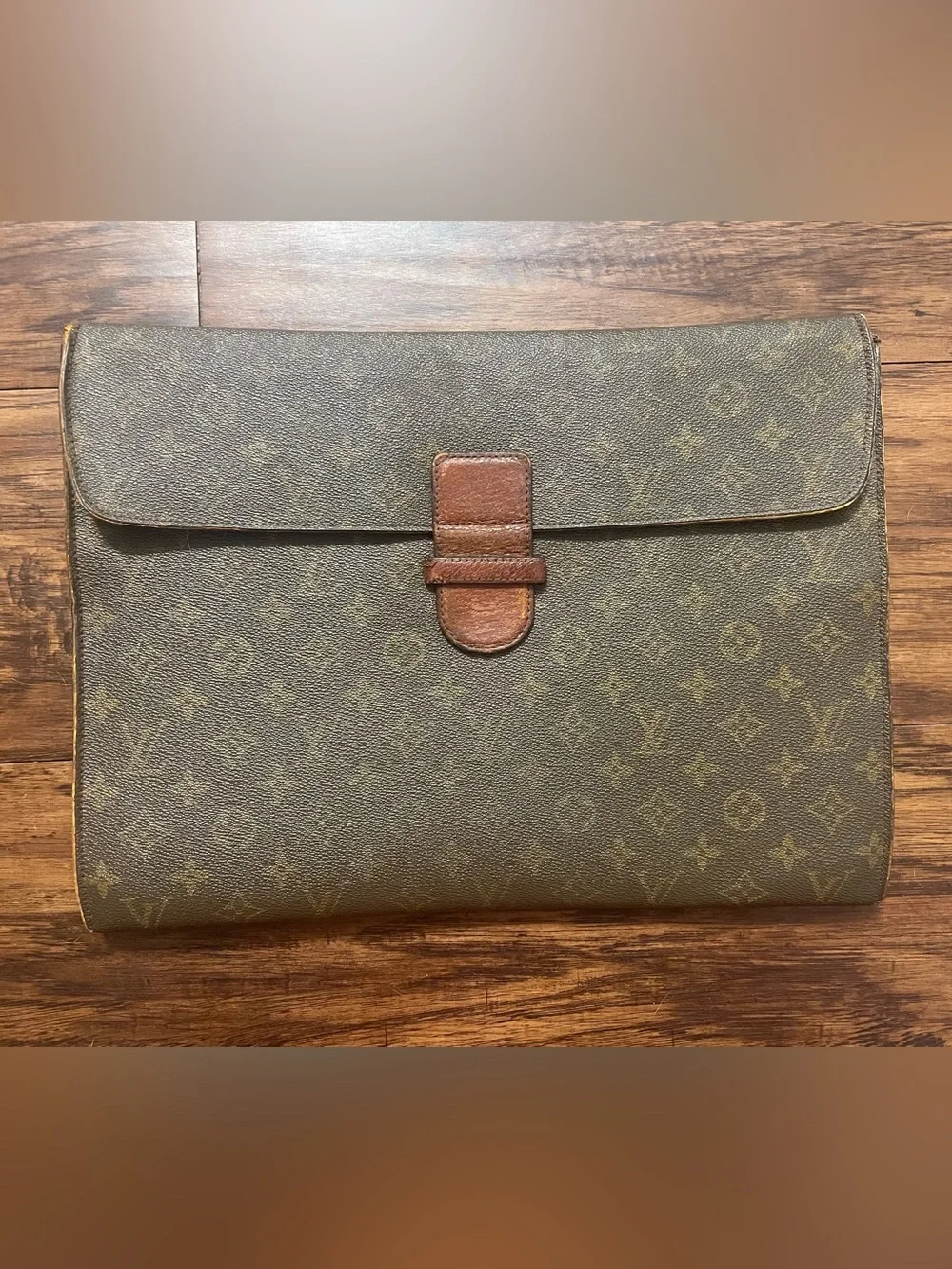 Vintage Louis Vuitton Monogram Poche Ministre document laptop case